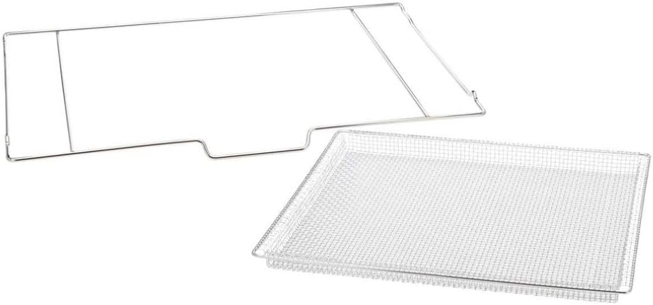 Electronics Frigidaire AIRFRYTRAY Ready Cook Oven Insert, Silver Basket: 18.4” X 15.3” X 0.8”, Rack: 24.1” X 15.3”, 15.2 Ounces