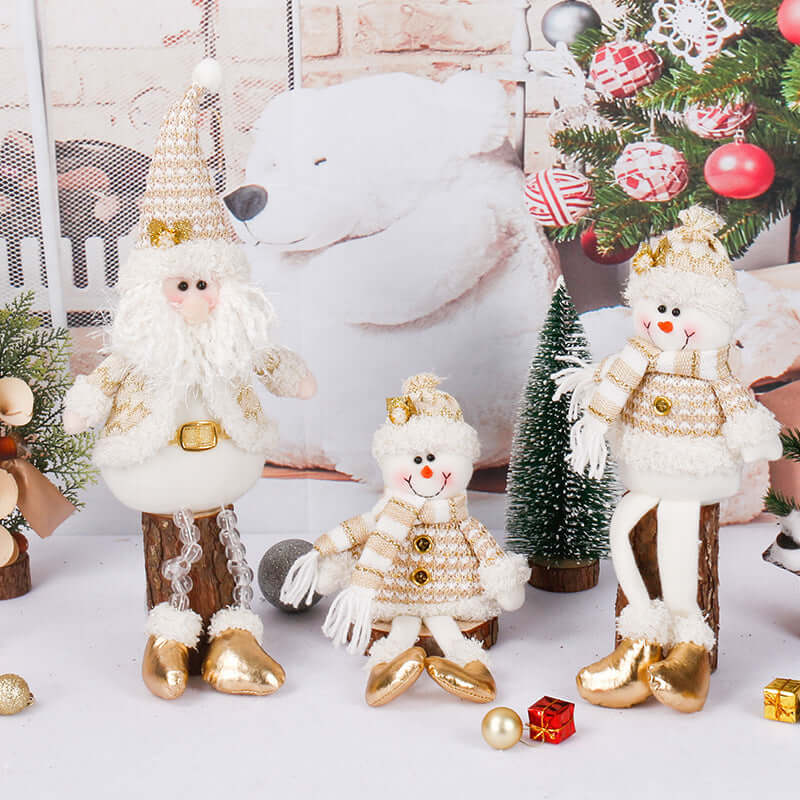 Christmas Doll Golden Toy Decorations