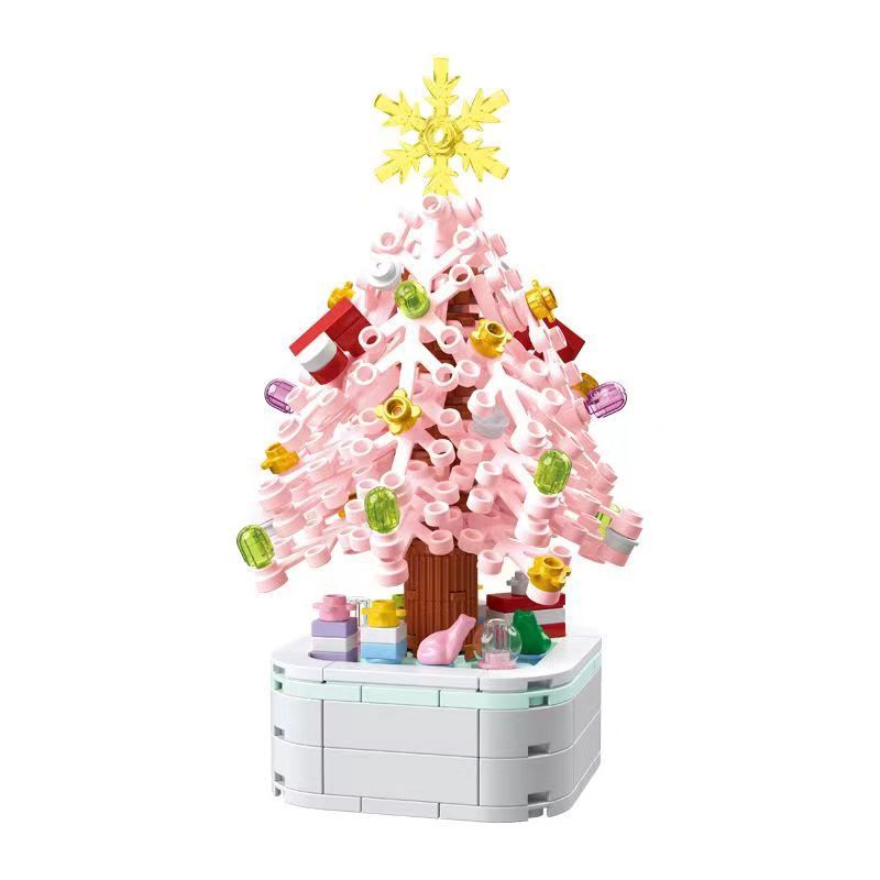 Christmas Tree Music Box Building Block Assembly Toy