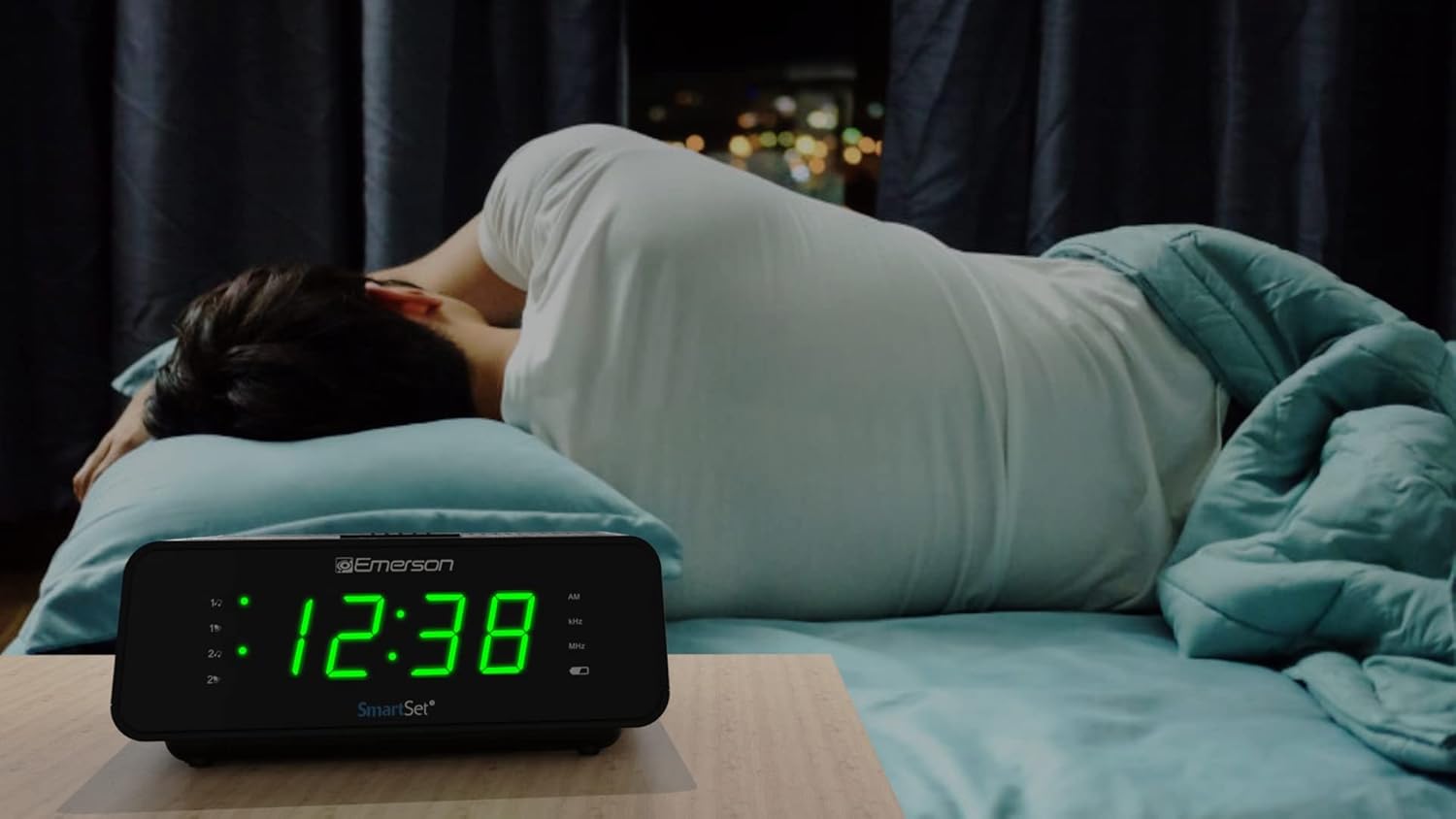 Electronics Emerson SmartSet Dual Alarm Clock Radio With AM/FM Radio