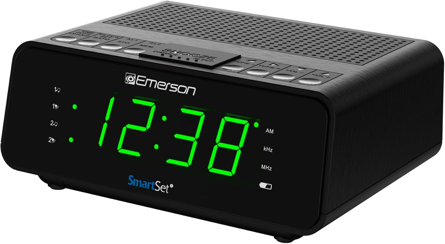 Electronics Emerson SmartSet Dual Alarm Clock Radio With AM/FM Radio