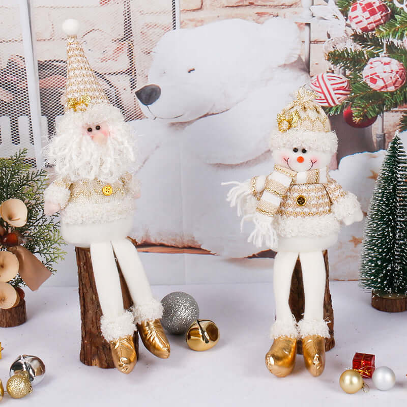 Christmas Doll Golden Toy Decorations
