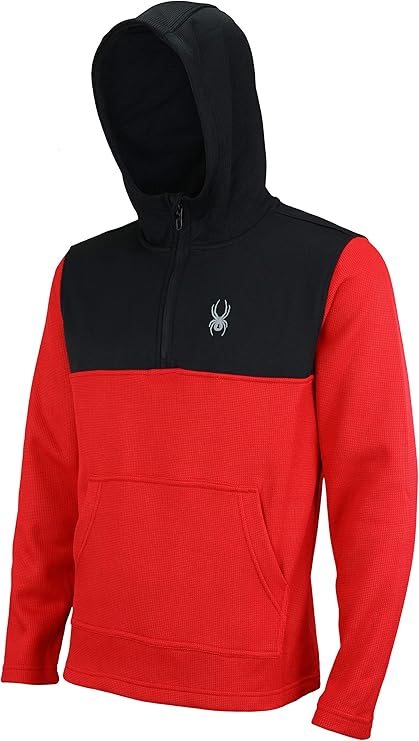 Clothing Spyder Men's Racer 1/4 Zip Pullover Hoodie (L)