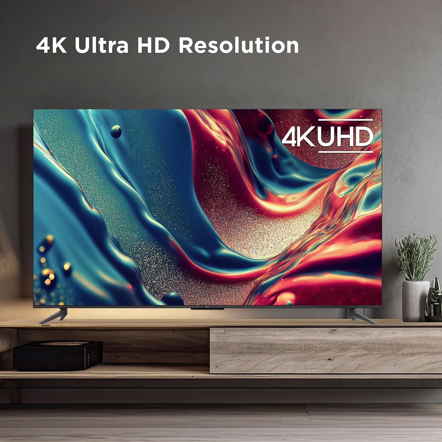 Electroniics TCL 55-Inch Q6 QLED 4K Smart TV with Google (55Q650G, 2023 Model) Dolby Vision, Atmos, HDR Pro+, Game Accelerator Enhanced Gaming, Voice Remote, Works Alexa, Streaming UHD Television- CRACKED