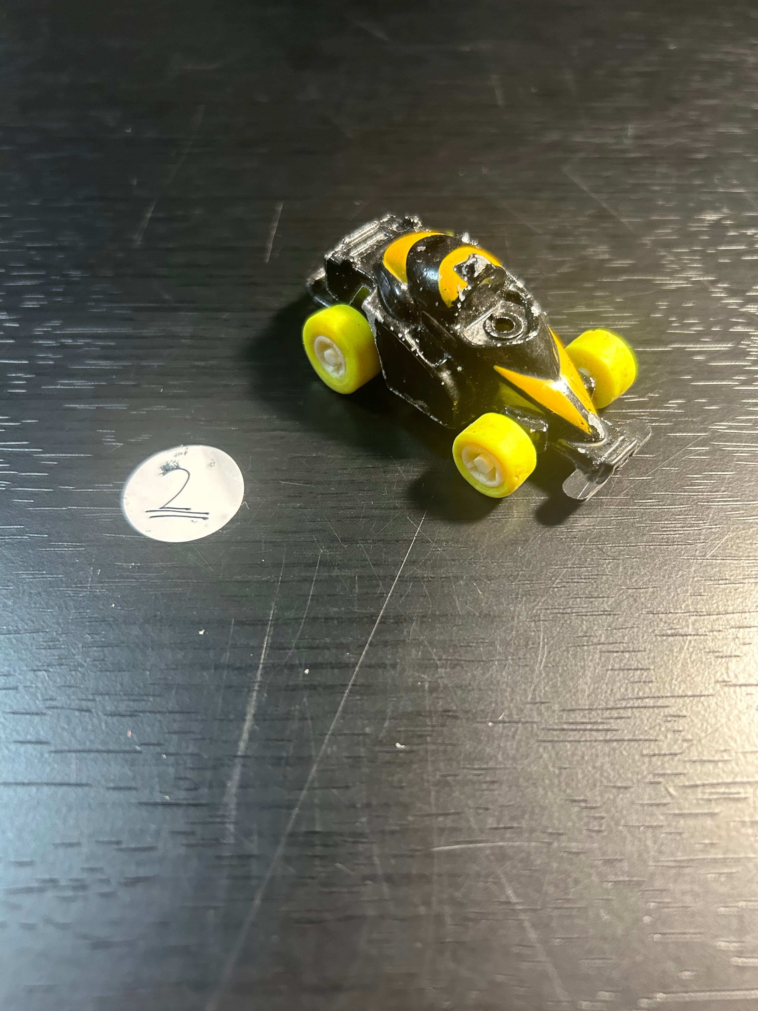 Toy Car Black and Yellow Mini Car