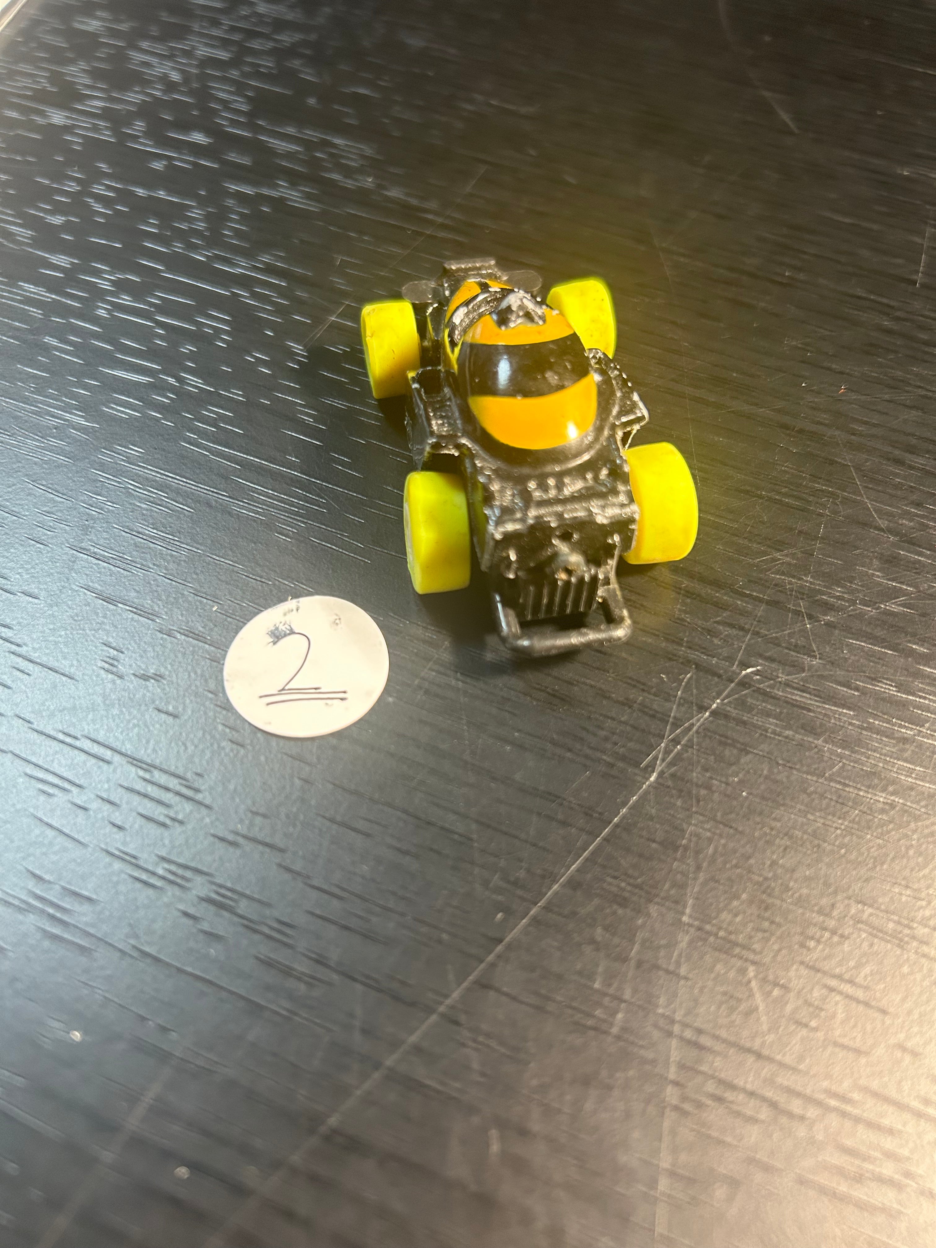 Toy Car Black and Yellow Mini Car