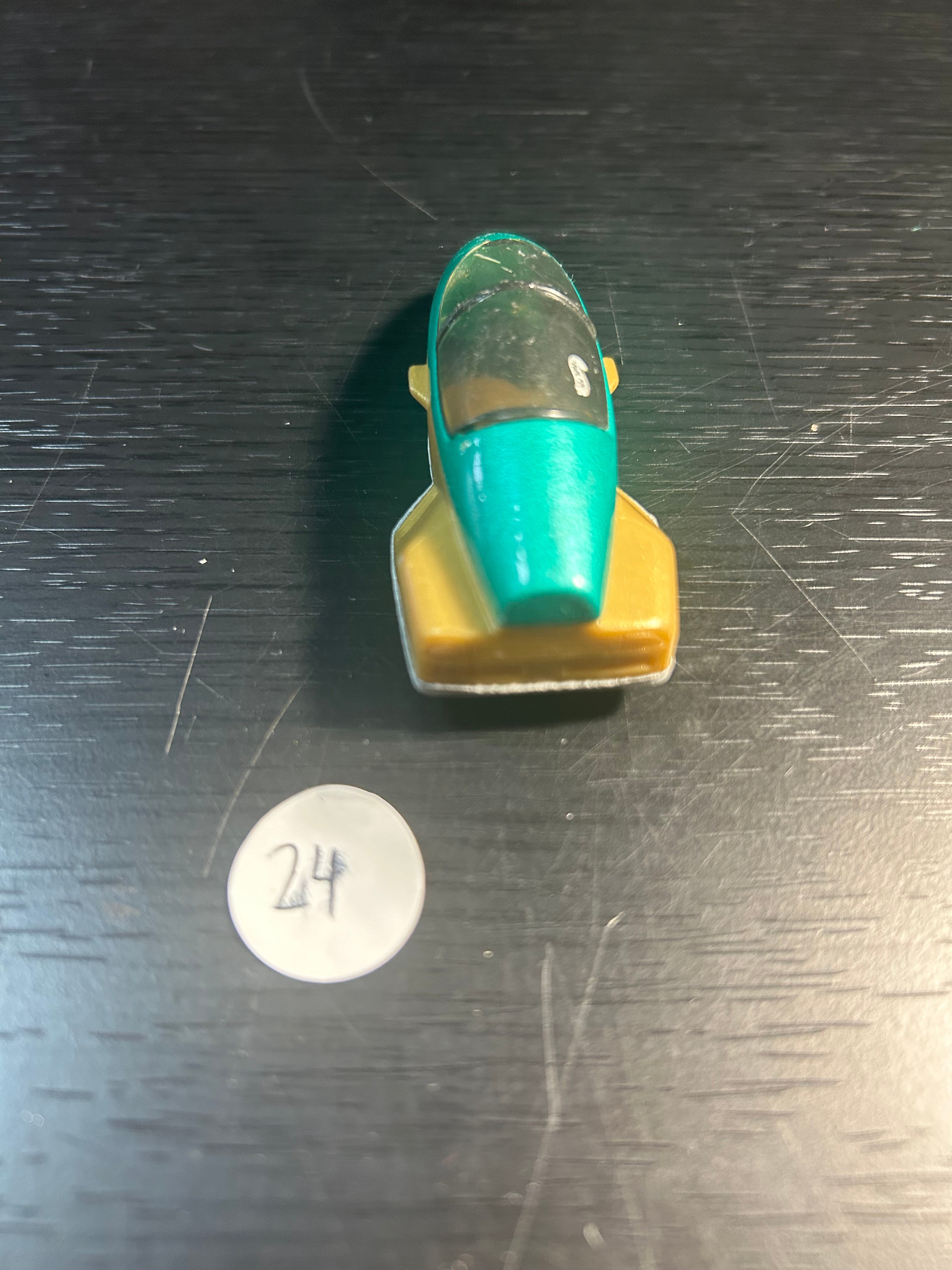 Toy Car Hot Wheels Warner Car of the Future Green Gold Vintage 1993 Orginal Rocket