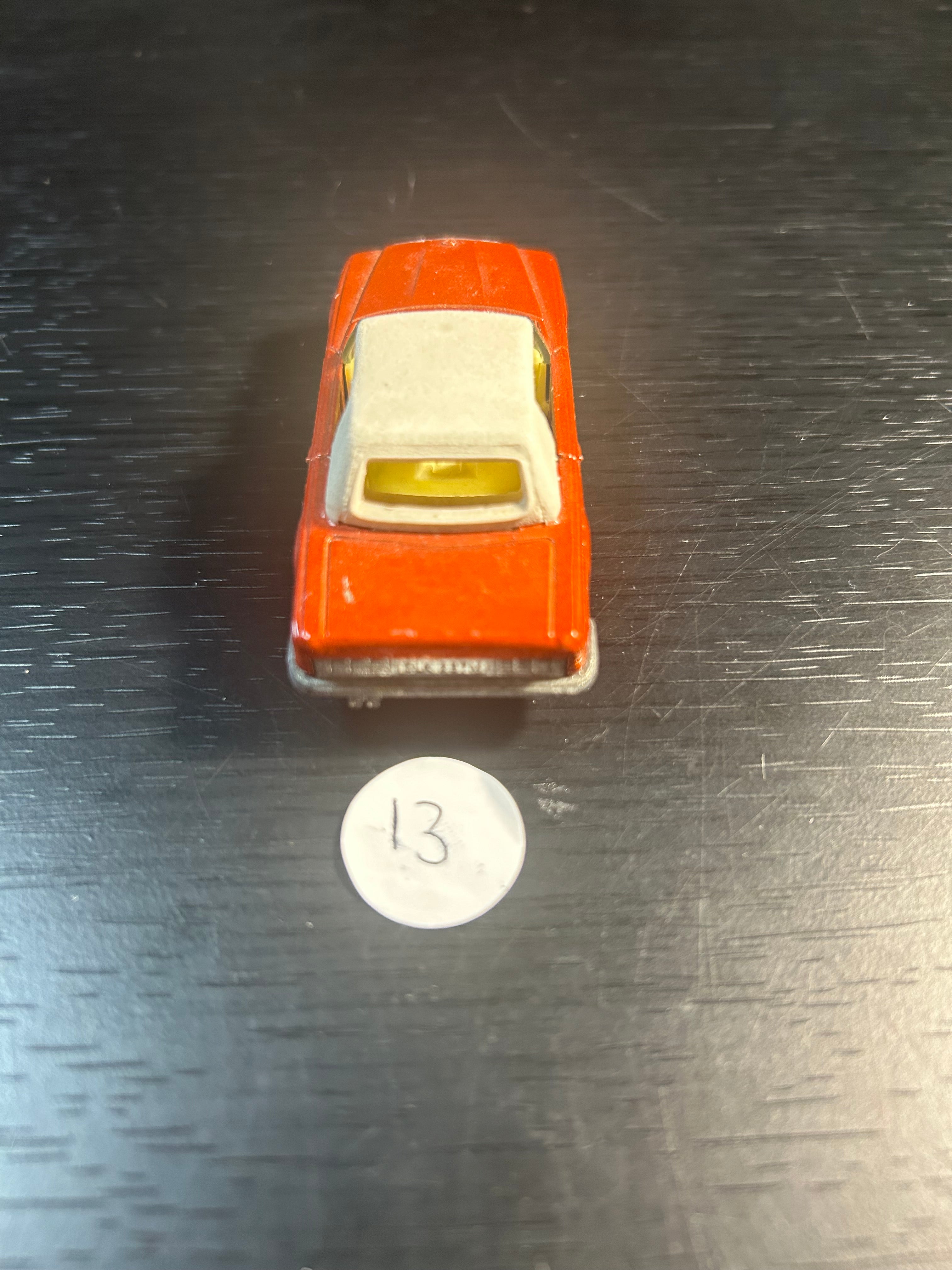 Toy Car Matchbox Superfast #6 Mercedes 350 SL RED W/ White Interior