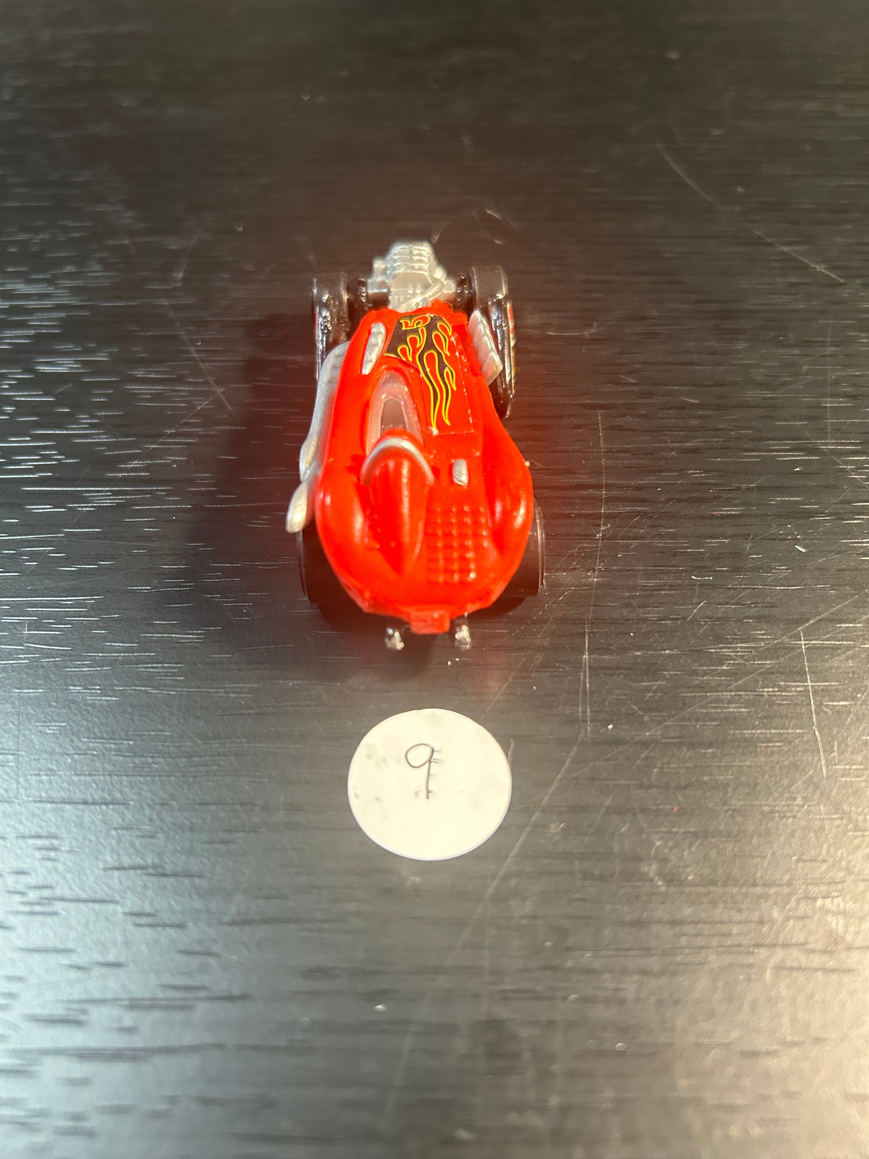Toy Car 2001 McDonald's Hot Wheels Salt Flat Racer Red Die Cast Toy Car Vehicle