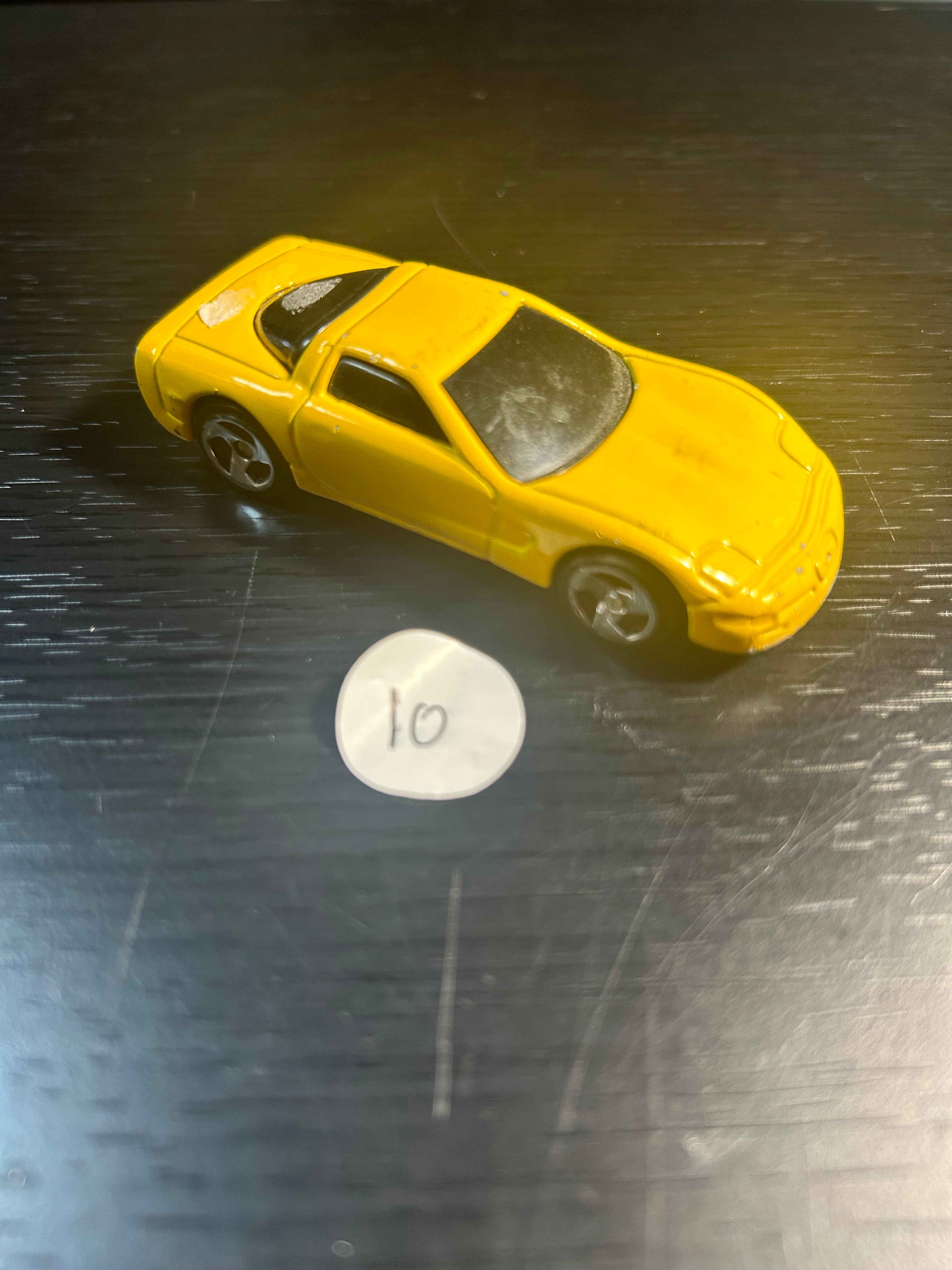 Toy Car Vintage Hot Wheels Yellow '97 Corvette McDonald's Promo 1/64 Diecast Chevy