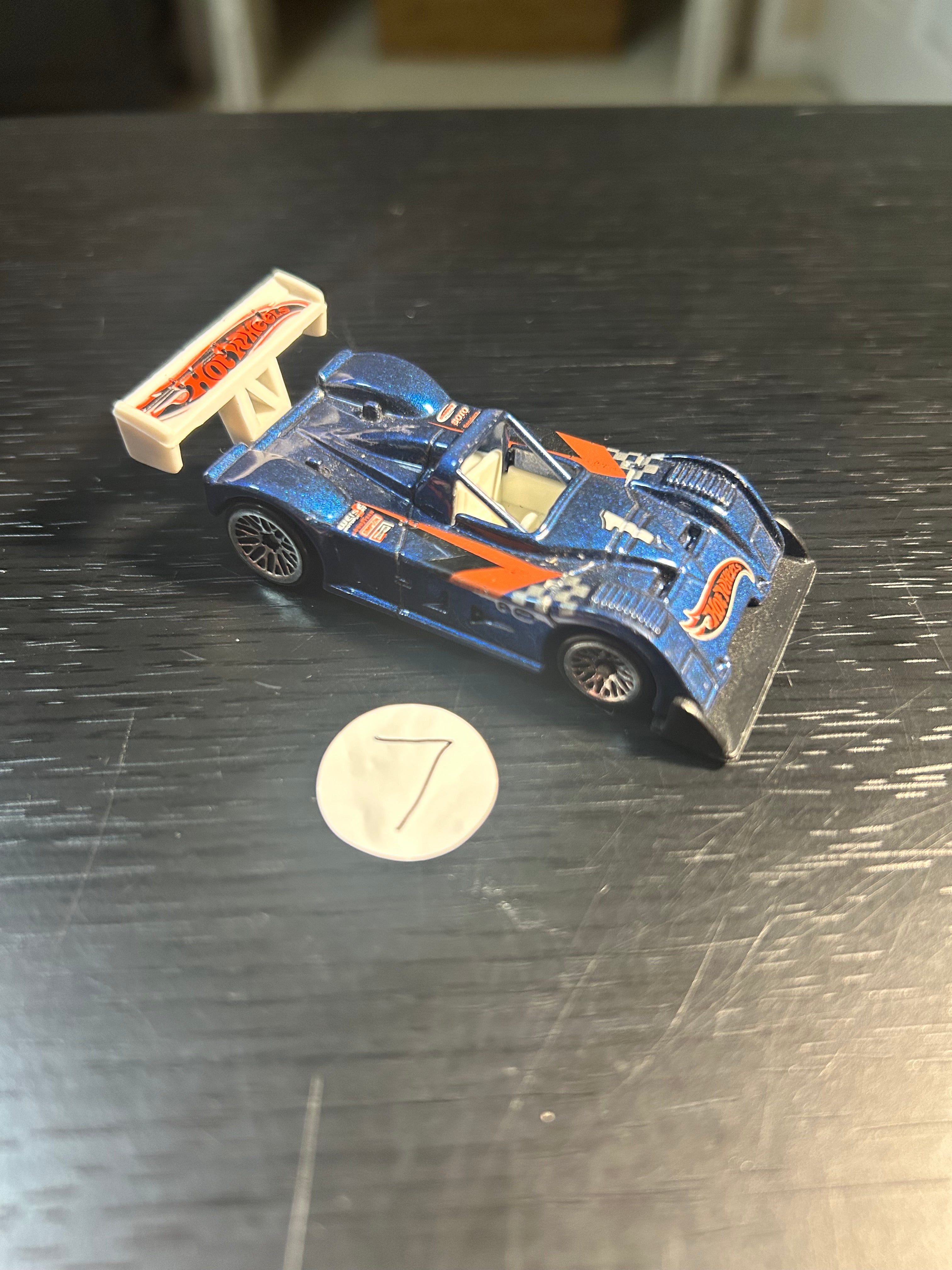 Toy Car 2000 Hot Wheels - RILEY & SCOTT MK III - Racing Edition Series Blue VG+