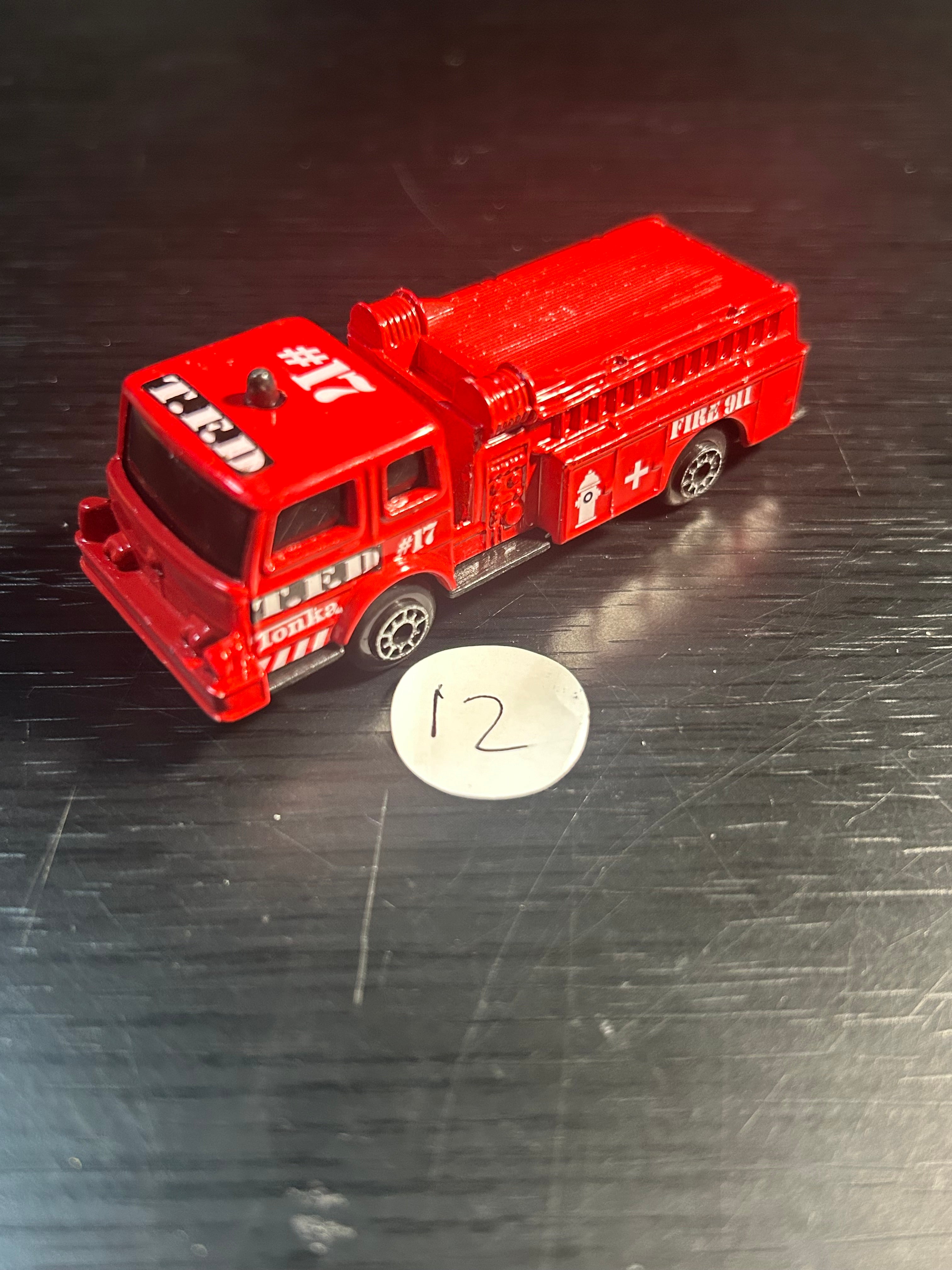 Toy Car 2000 Maisto Tonka Denver Pumper Red Fire Truck