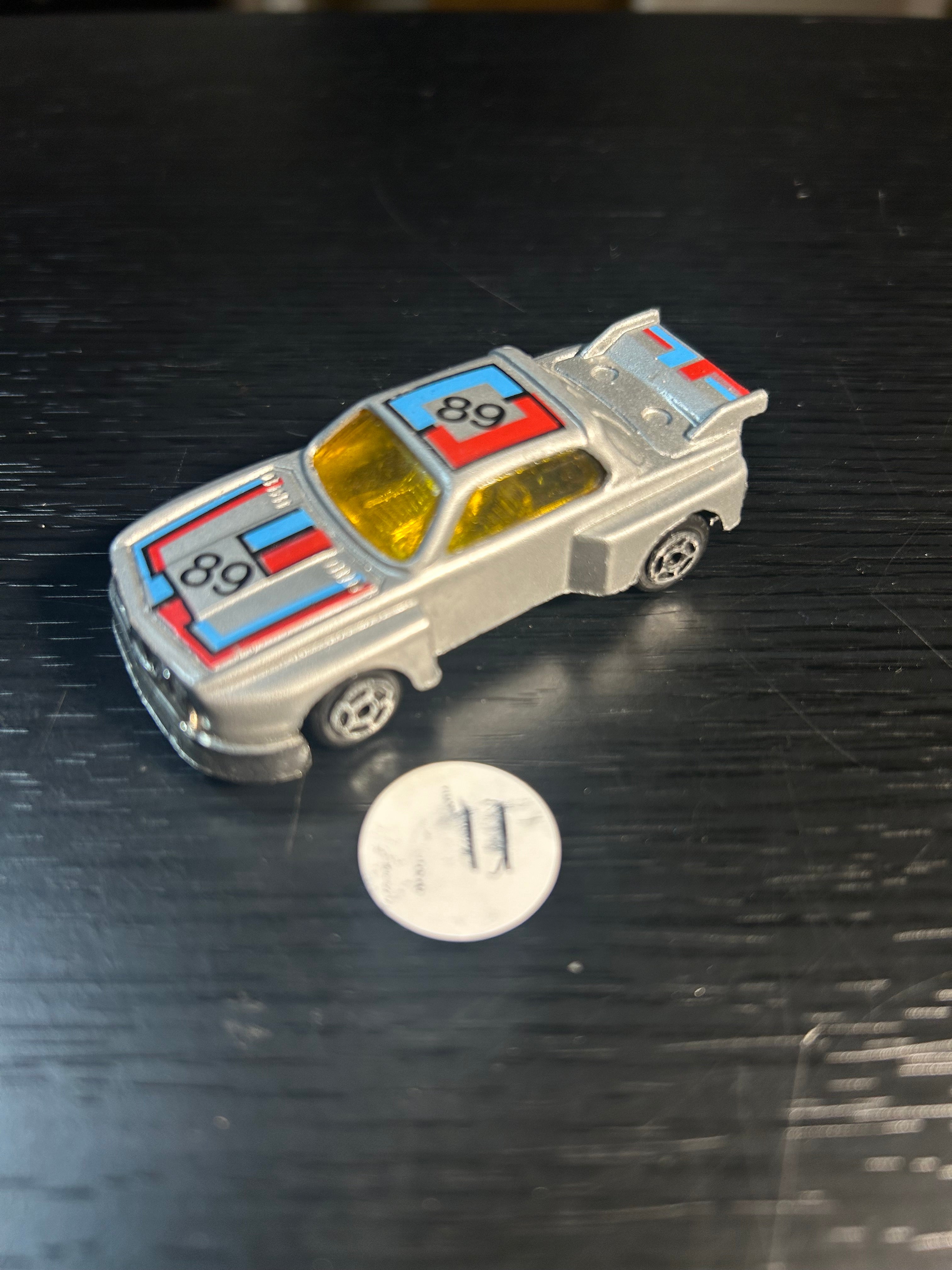 Toy Car Summer BMW 3.5 CSL Gray Silver 1/64 Diecast Car RARE #89 Rally Turbo Vintage 80s