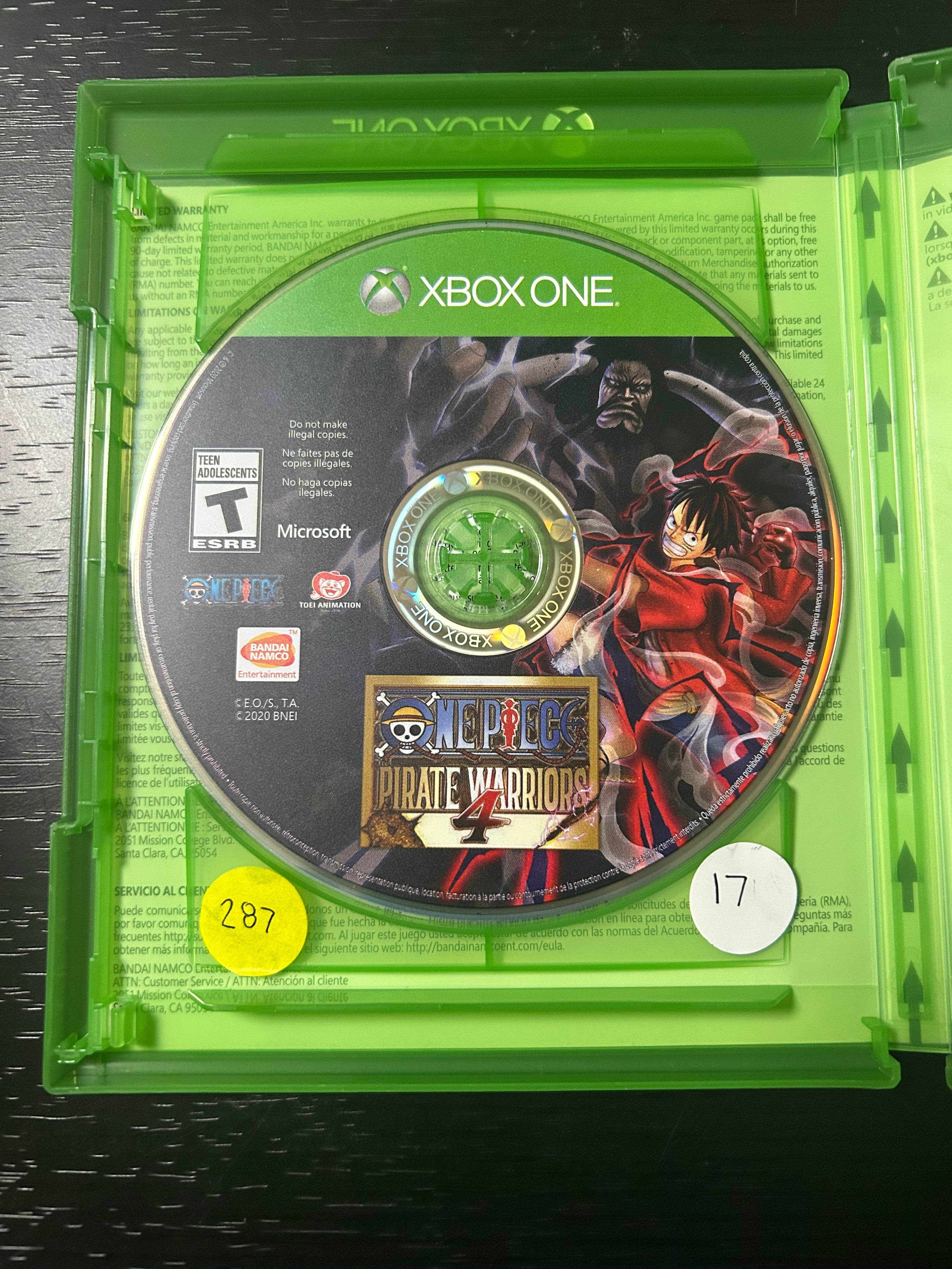 X-Box One: One Piece Pirate Warrior 4