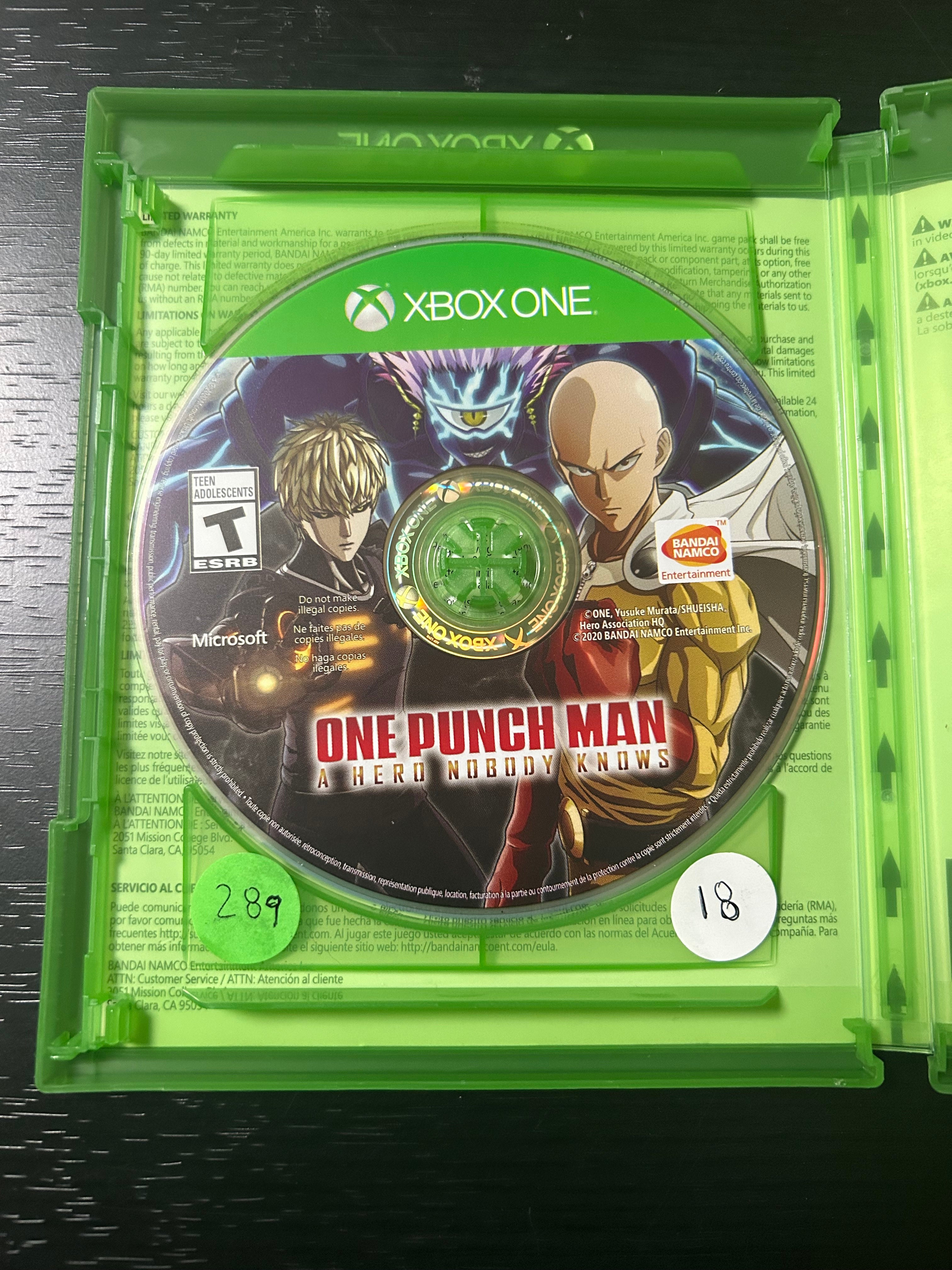 X-Box One: One Punchman A Hero Nobody Knows