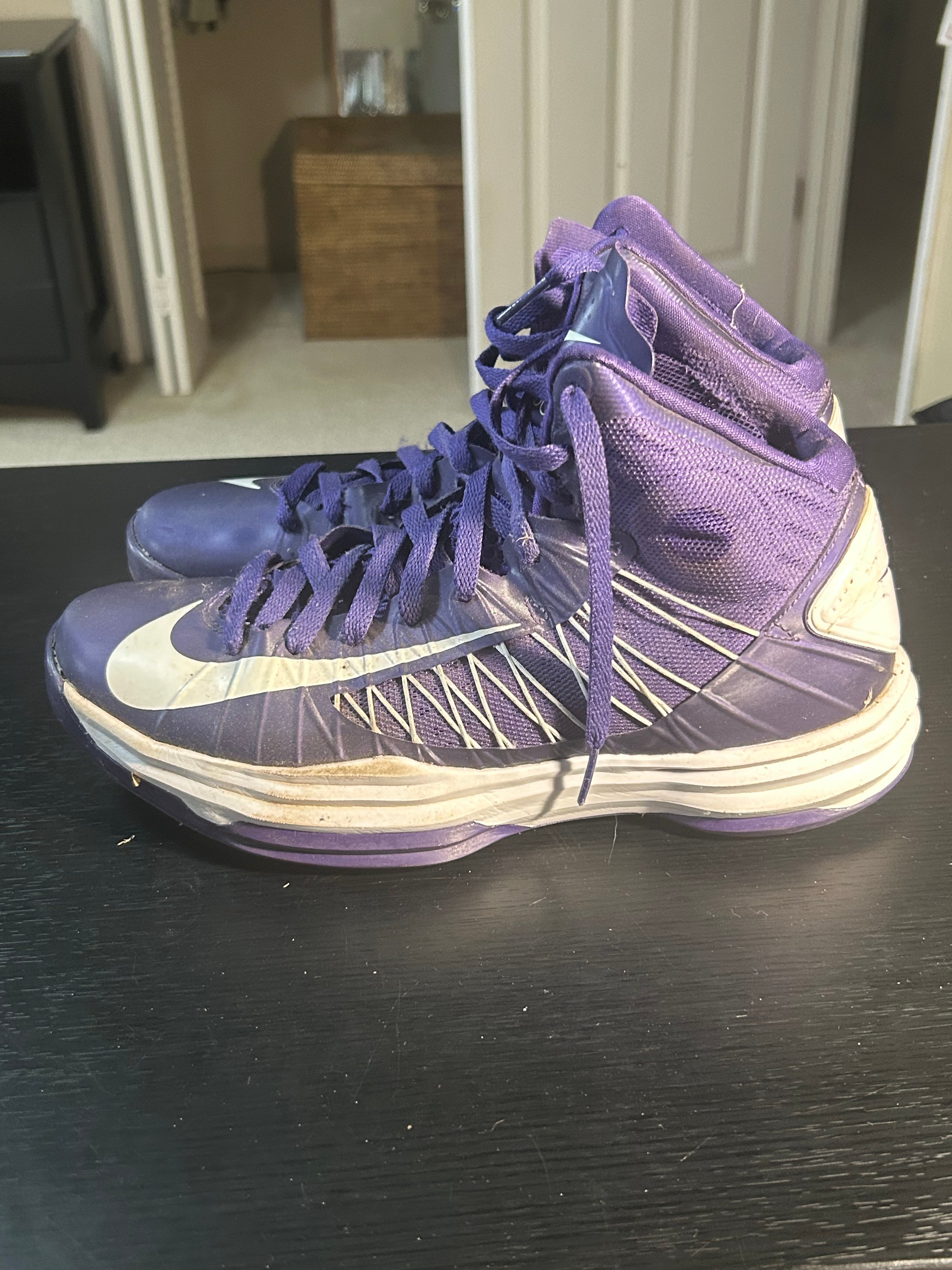 Shoe Nike Hyperdunk 2012 Purple/White, Women's Basketball Shoes, Size 10
