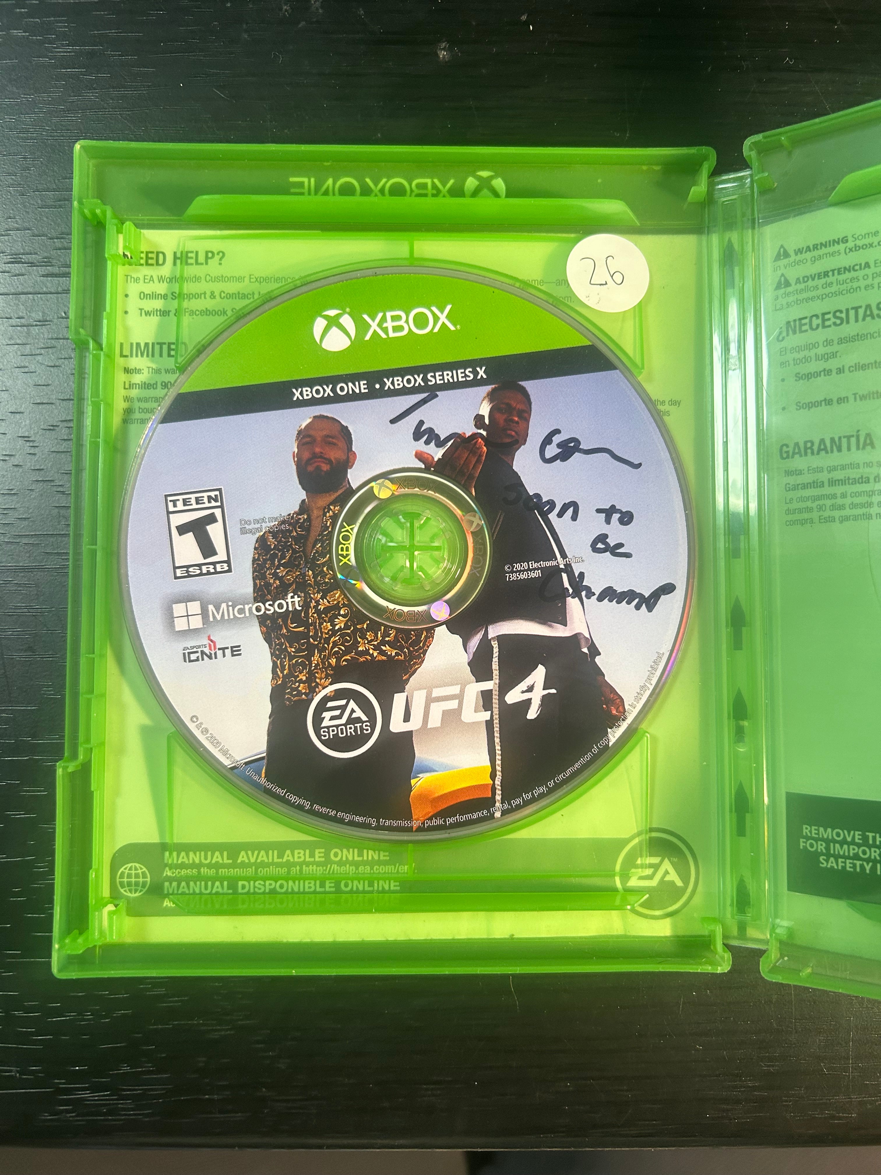 X-Box One: UFC 4- Signed by Tresean Gore