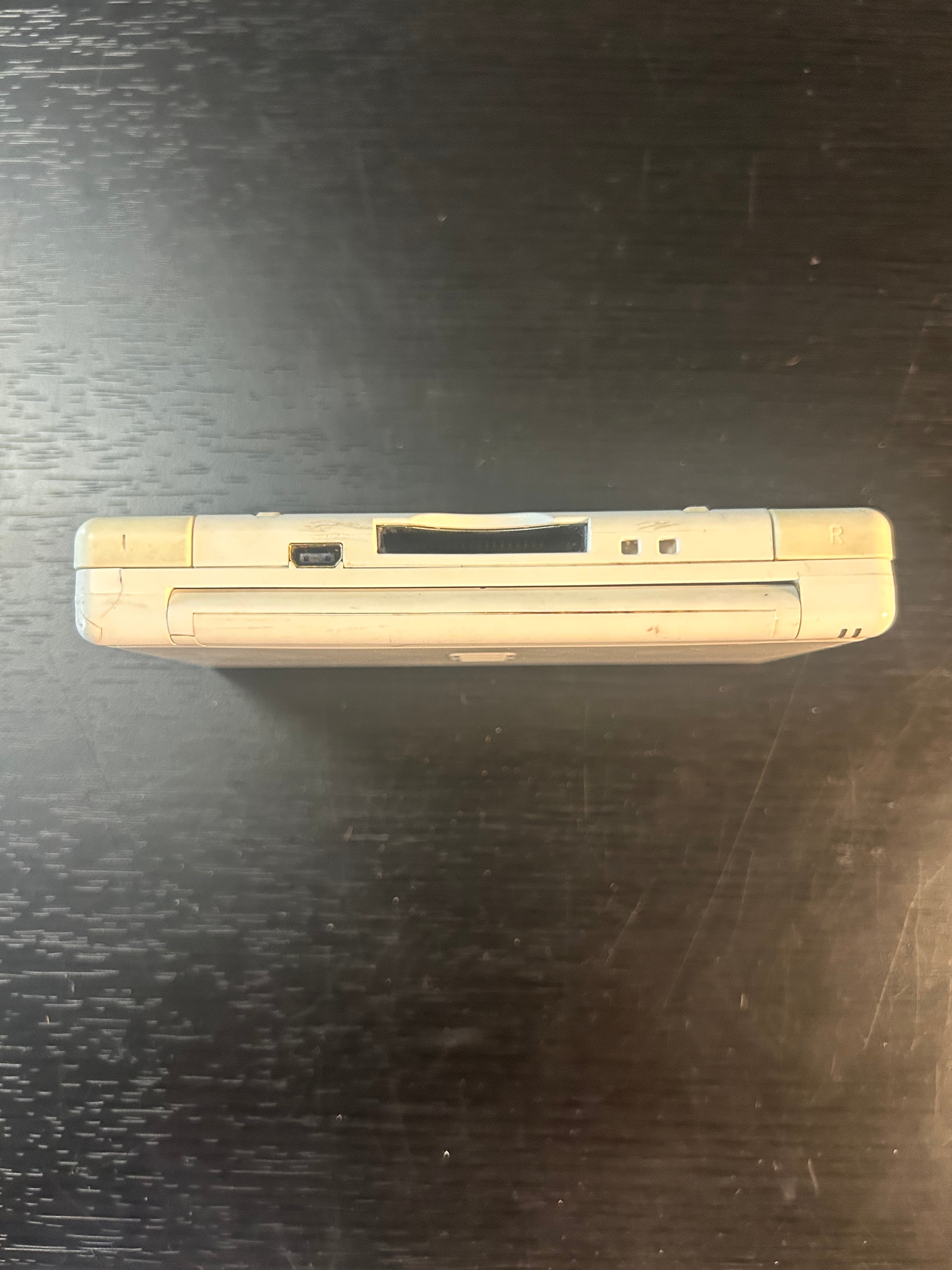 Nintendo DS Lite Polar White Console Only Missing Stylus, GBA Slot 2 Dust Cover, and Charger