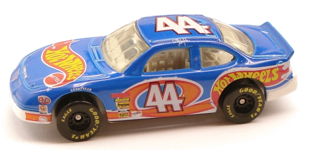 Toy Car Blue Pontiac Nascar #44 hot Wheels Toy Diecast Car