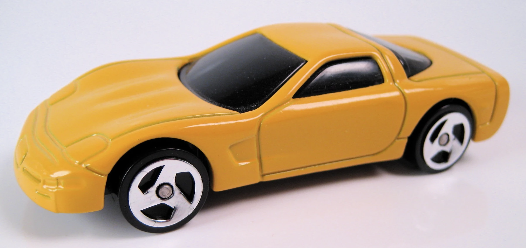 Toy Car Vintage Hot Wheels Yellow '97 Corvette McDonald's Promo 1/64 Diecast Chevy