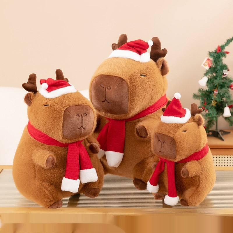 New Capabala Doll Capybara Christmas Plush Toy